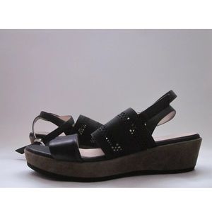 Aquatalia by Marvin K. Banjo Wedge Sandals Black